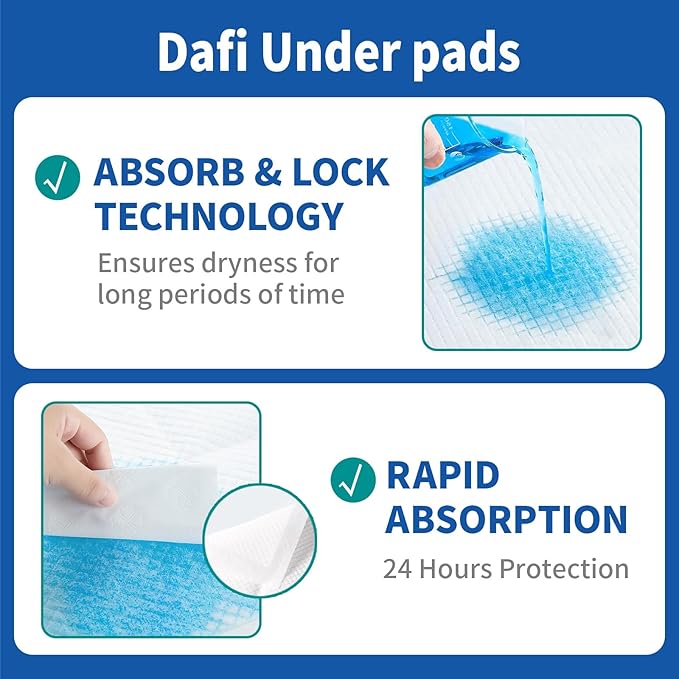 Dafi UnderPads（36”x 36”(40 Count)） Bed Pads Extra Large