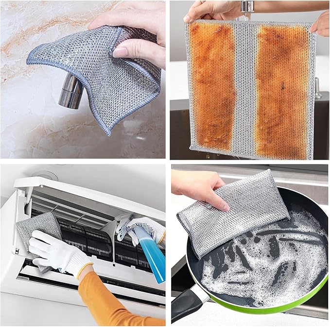 Silver wire bowl towel（pack of 32）