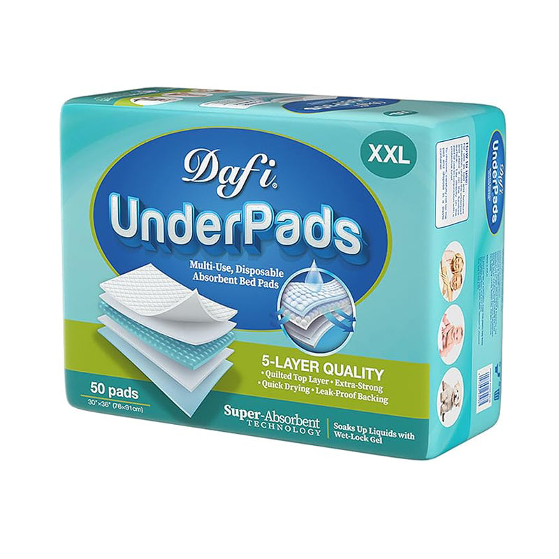 Dafi UnderPads（36”x 36”(40 Count)） Bed Pads Extra Large
